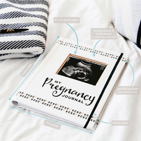 Pearhead My Pregnancy Journal, Newborn Milestone Keepsake Memory Book, Photo Alb - Picture 7 of 7